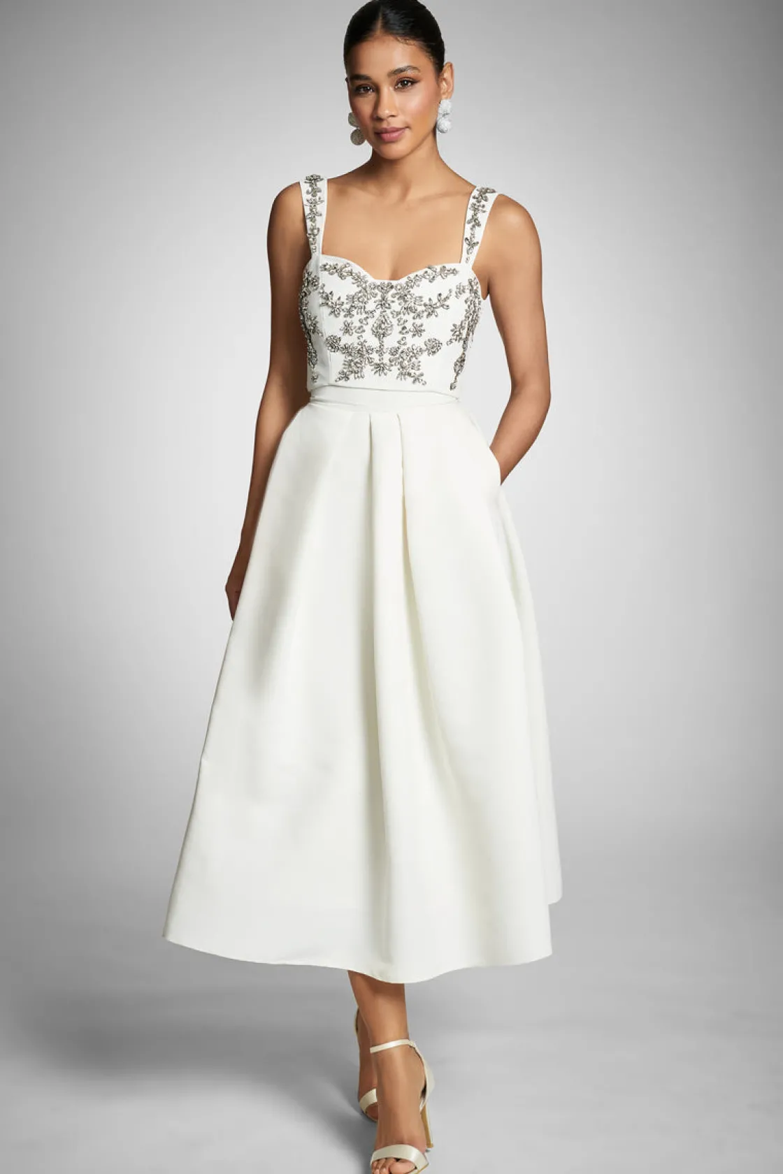 Sachin & Babi Embellished Darcy Top - Ivory Store