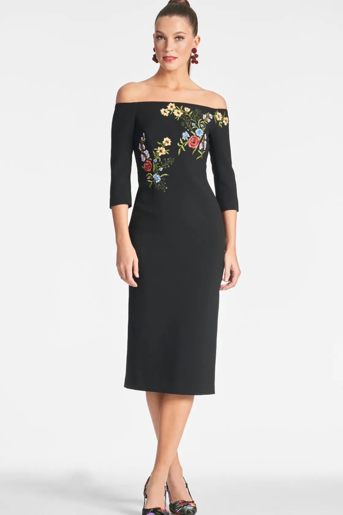 Sachin & Babi Fatima Dress - Noir Bouquet Cheap