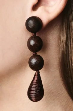 Sachin & Babi Frida Earrings - Wood Robles Wood & Metallic Bronze Cheap