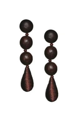 Sachin & Babi Frida Earrings - Wood Robles Wood & Metallic Bronze Cheap