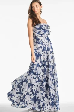Sachin & Babi Frivolla Gown - Alto Blu Fiore Best Sale