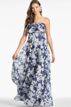 Sachin & Babi Frivolla Gown - Alto Blu Fiore Best Sale