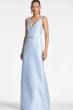 Sachin & Babi Garda Gown - Glacial Blue Store