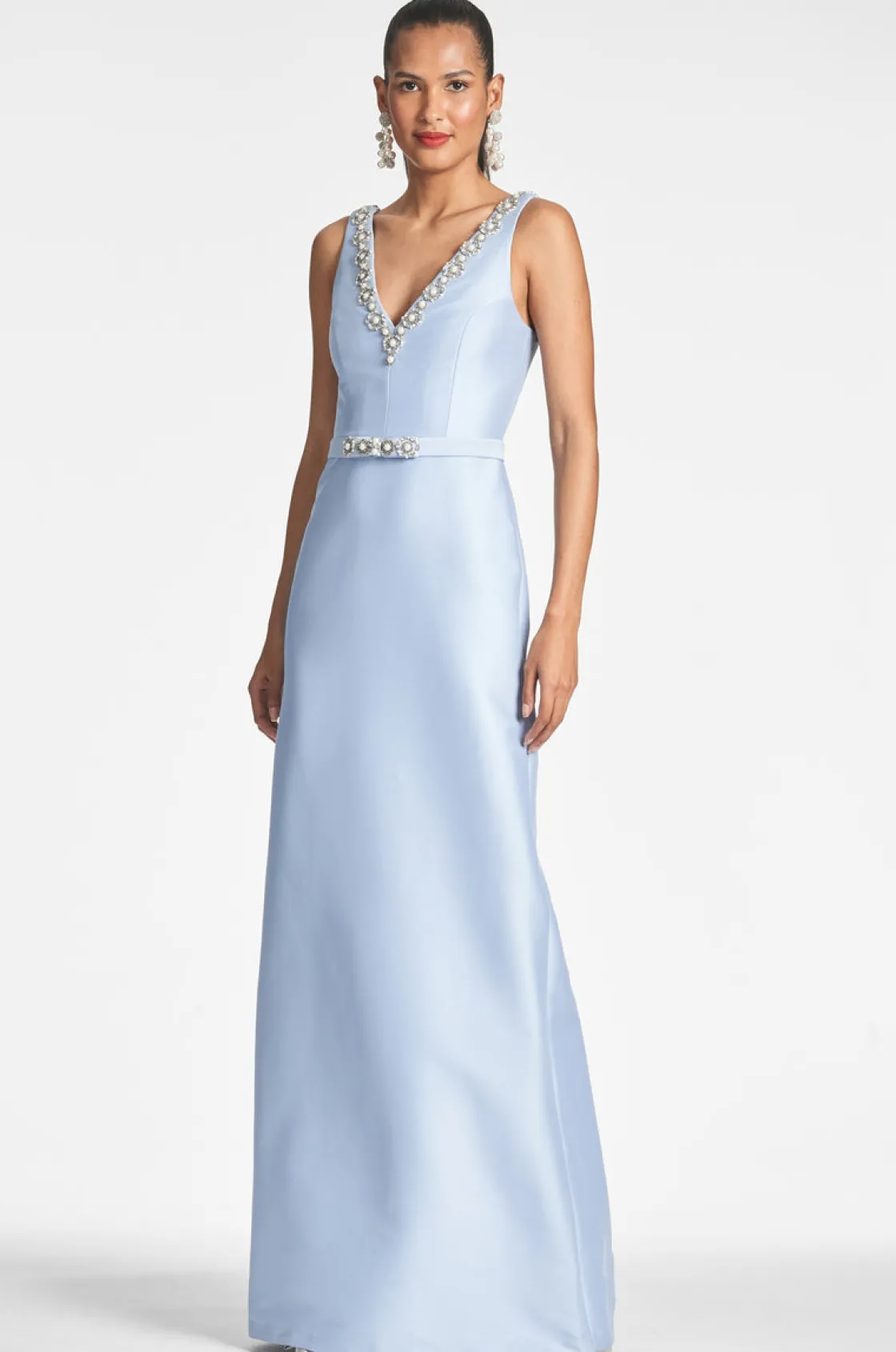 Sachin & Babi Garda Gown - Glacial Blue Store