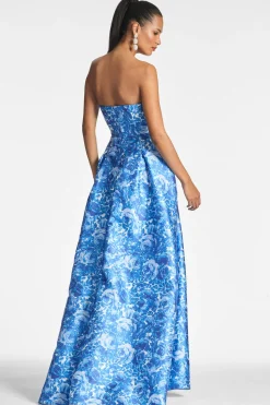 Sachin & Babi Giovanna Gown - Mediterranean Blooms Hot