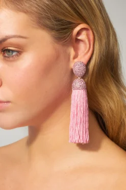 Sachin & Babi Hilary Earrings - Crystals / Thread Ivory Clearance