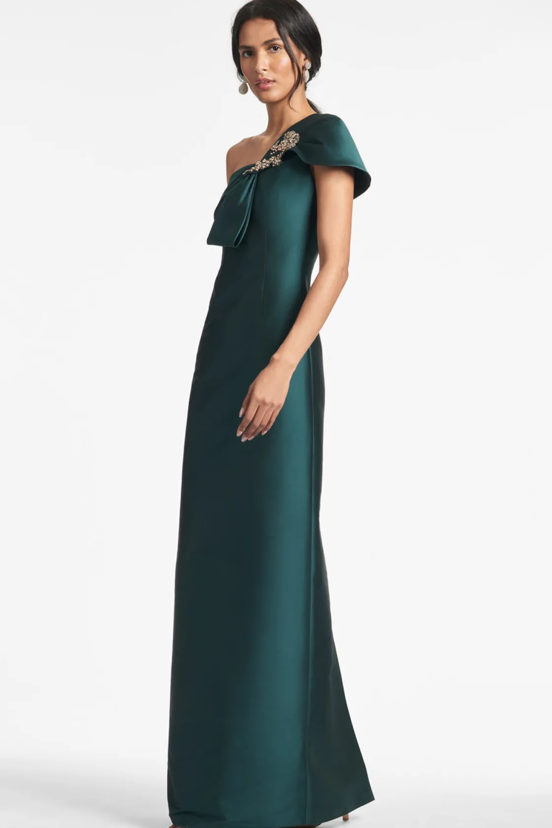Sachin & Babi Ines Gown - Forest Green Cheap