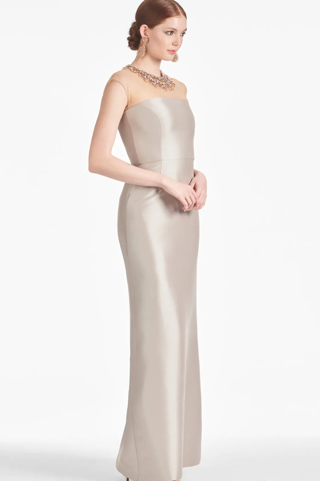 Sachin & Babi Irina Gown - Frosty Pewter Fashion