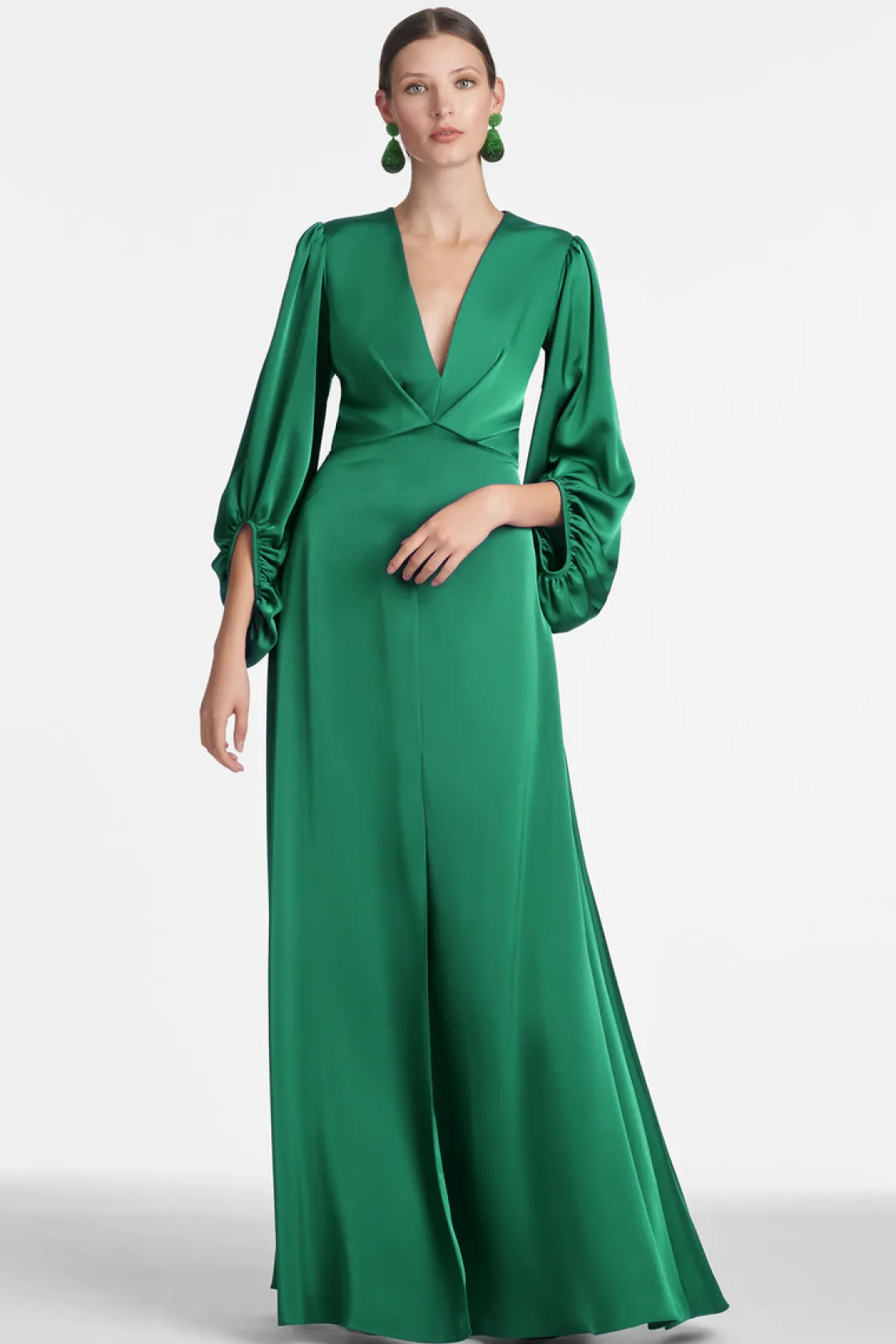 Sachin & Babi Jenny Gown - Emerald Cheap