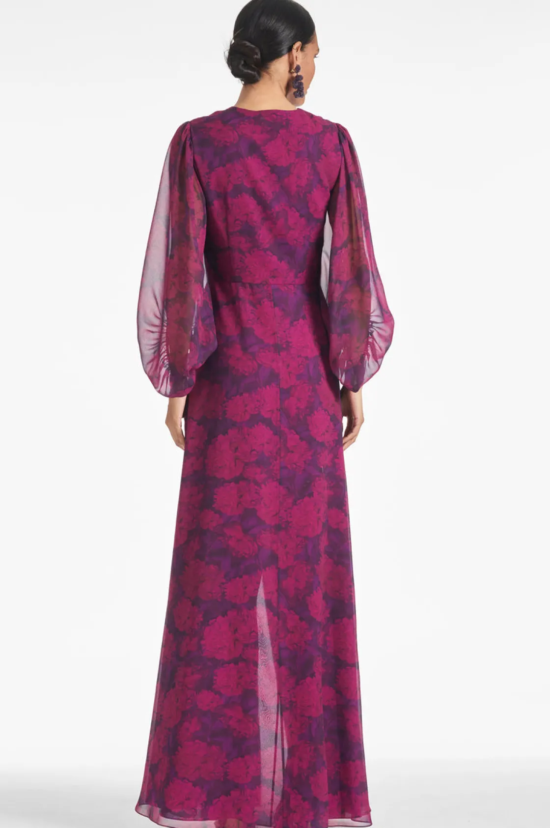 Sachin & Babi Jenny Gown - Magenta Bloom Discount