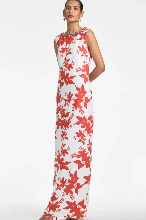 Sachin & Babi Juliana Gown - Coral Narcissus Discount