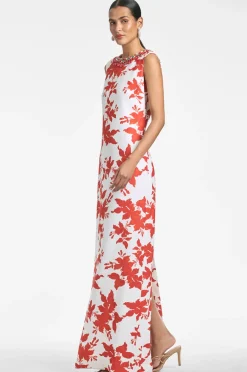 Sachin & Babi Juliana Gown - Coral Narcissus Discount
