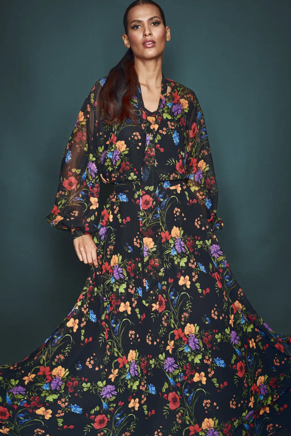 Sachin & Babi Juno Skirt - Noir Wildflower Best Sale