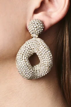 Sachin & Babi Kate Earrings - Crystals Clear Hot