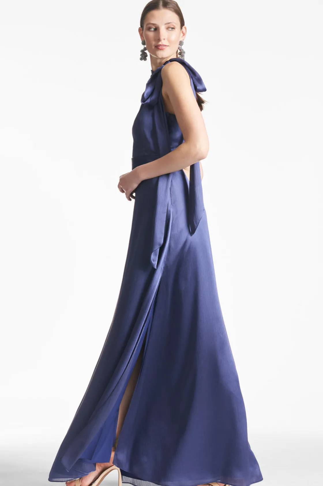 Sachin & Babi Kayla Gown - Deep Cobalt Cheap
