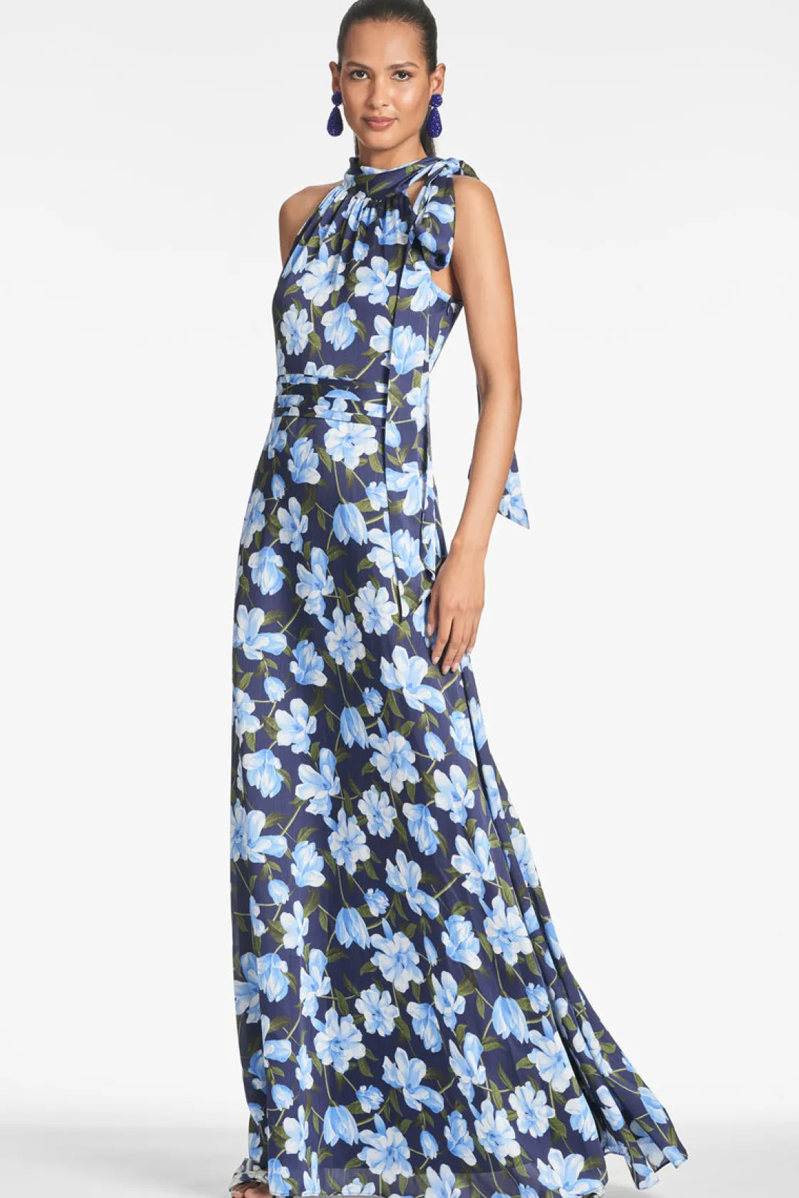 Sachin & Babi Kayla Gown - Ocean Blue Magnolia Sale