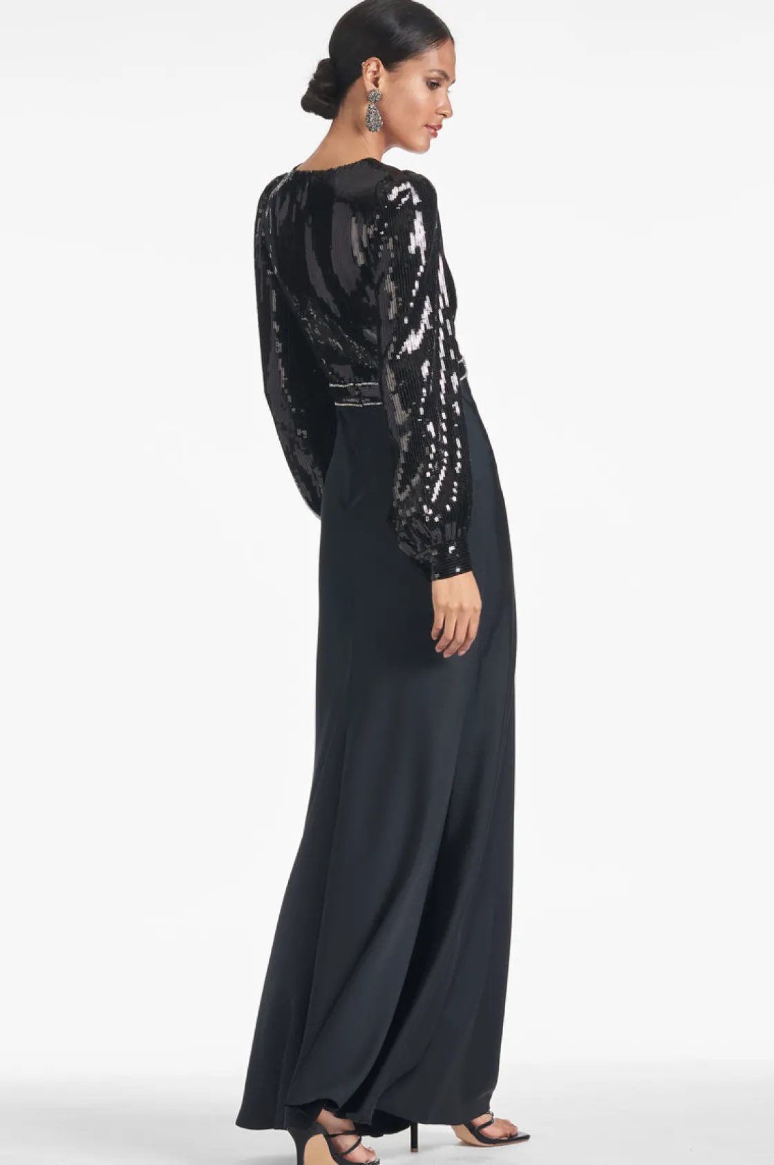 Sachin & Babi Lane Gown - Black Cheap