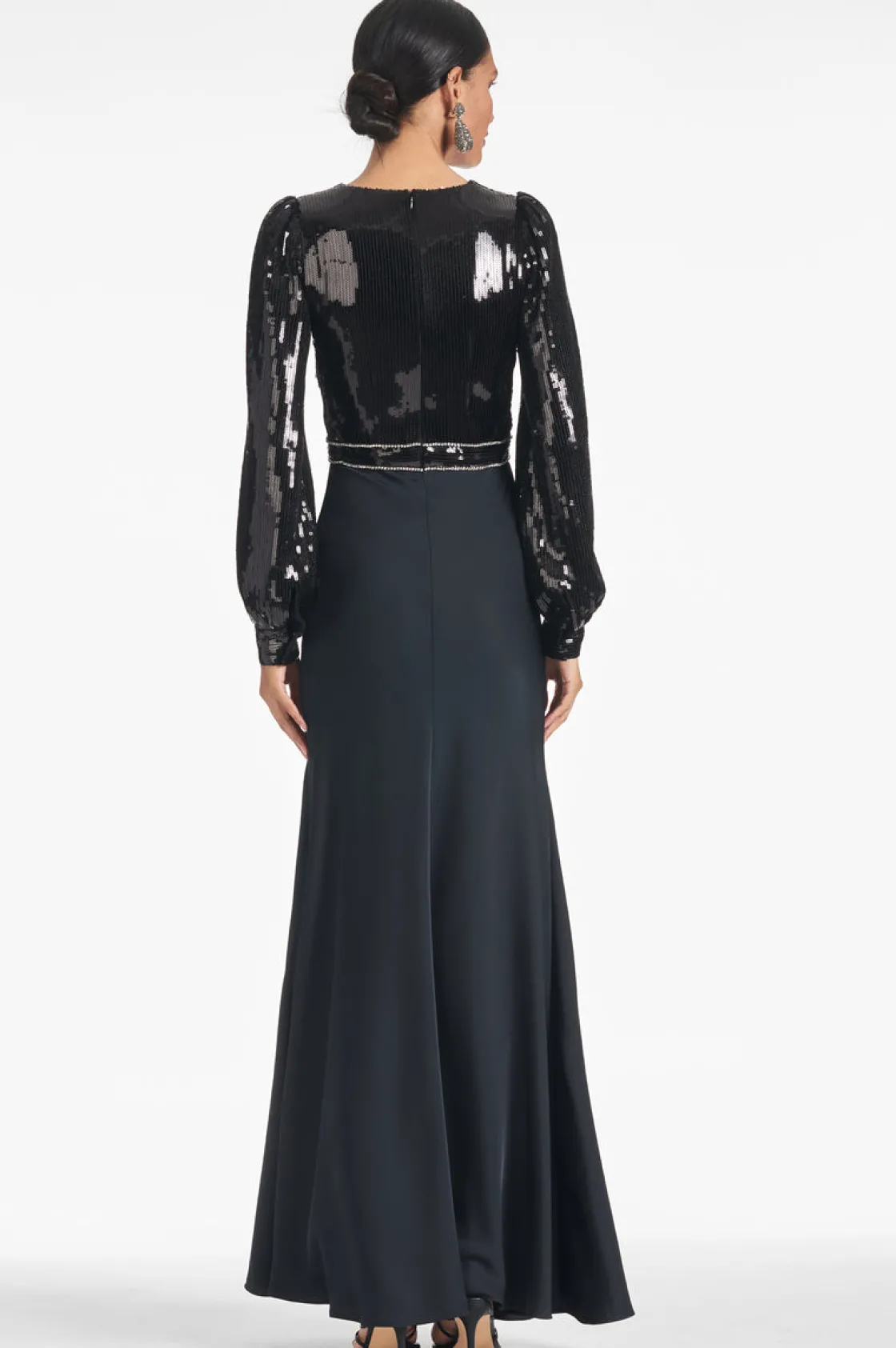 Sachin & Babi Lane Gown - Black Cheap