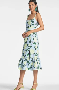 Sachin & Babi Laura Dress - Sky Citrine Peonies Best Sale