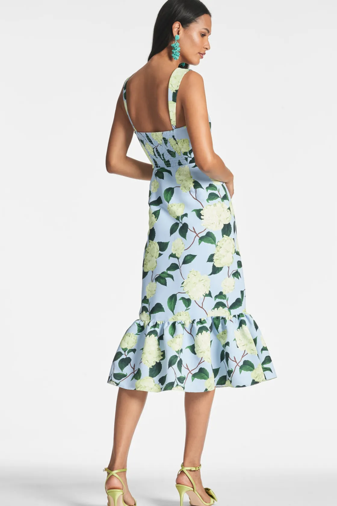 Sachin & Babi Laura Dress - Sky Citrine Peonies Best Sale