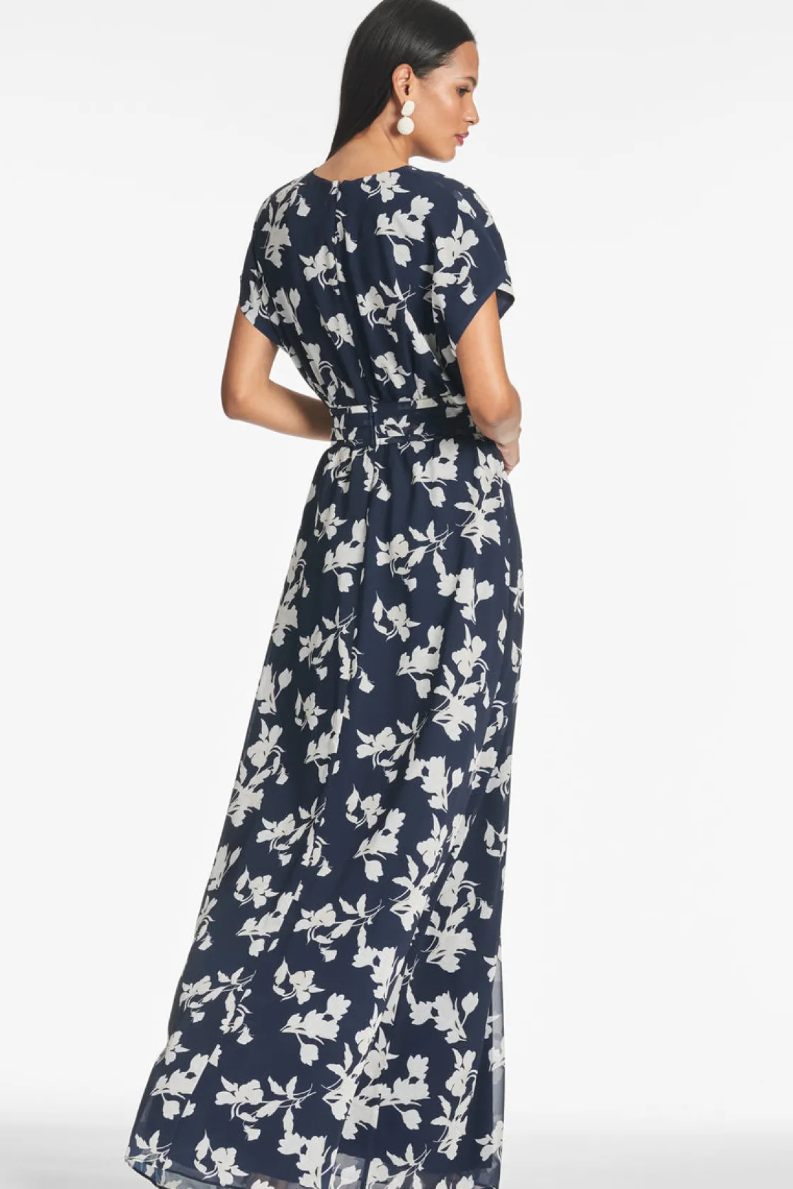 Sachin & Babi Leah Gown - Navy Venetia Petal Discount