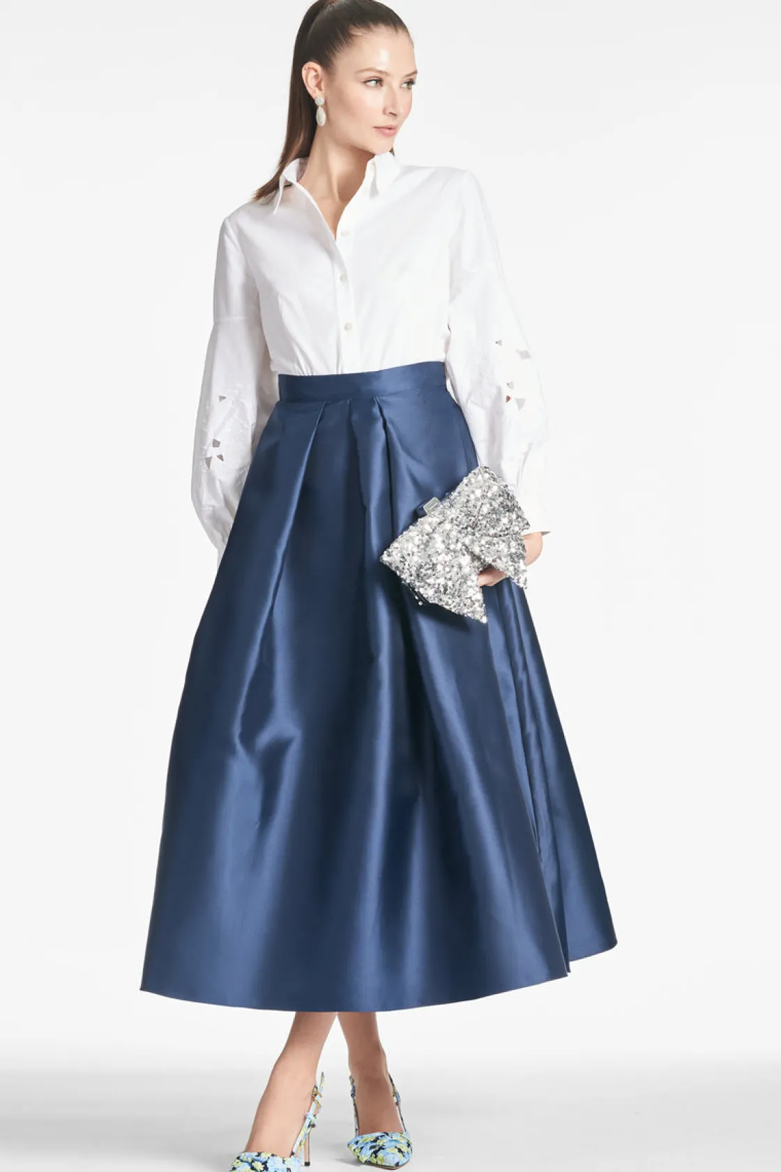 Sachin & Babi Leighton Skirt - Navy Sale