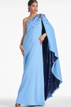 Sachin & Babi Leila Gown - Periwinkle/Sapphire Periwinkle/Sapphire Cheap