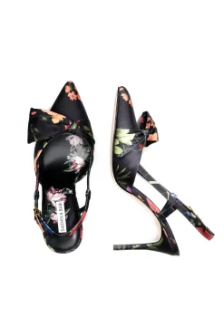 Sachin & Babi Lenox Obi-Bow Slingback - Noir Wildflower Cheap