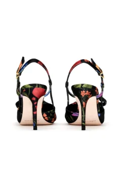 Sachin & Babi Lenox Obi-Bow Slingback - Noir Wildflower Cheap