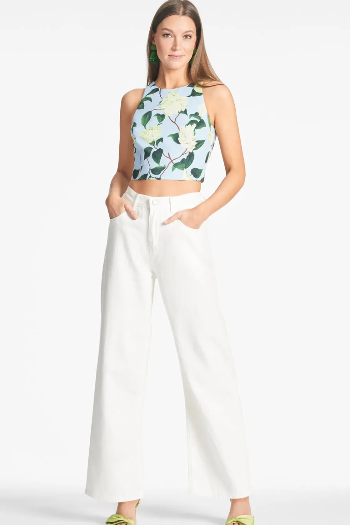 Sachin & Babi Lexie Top - Sky Citrine Peonies Online