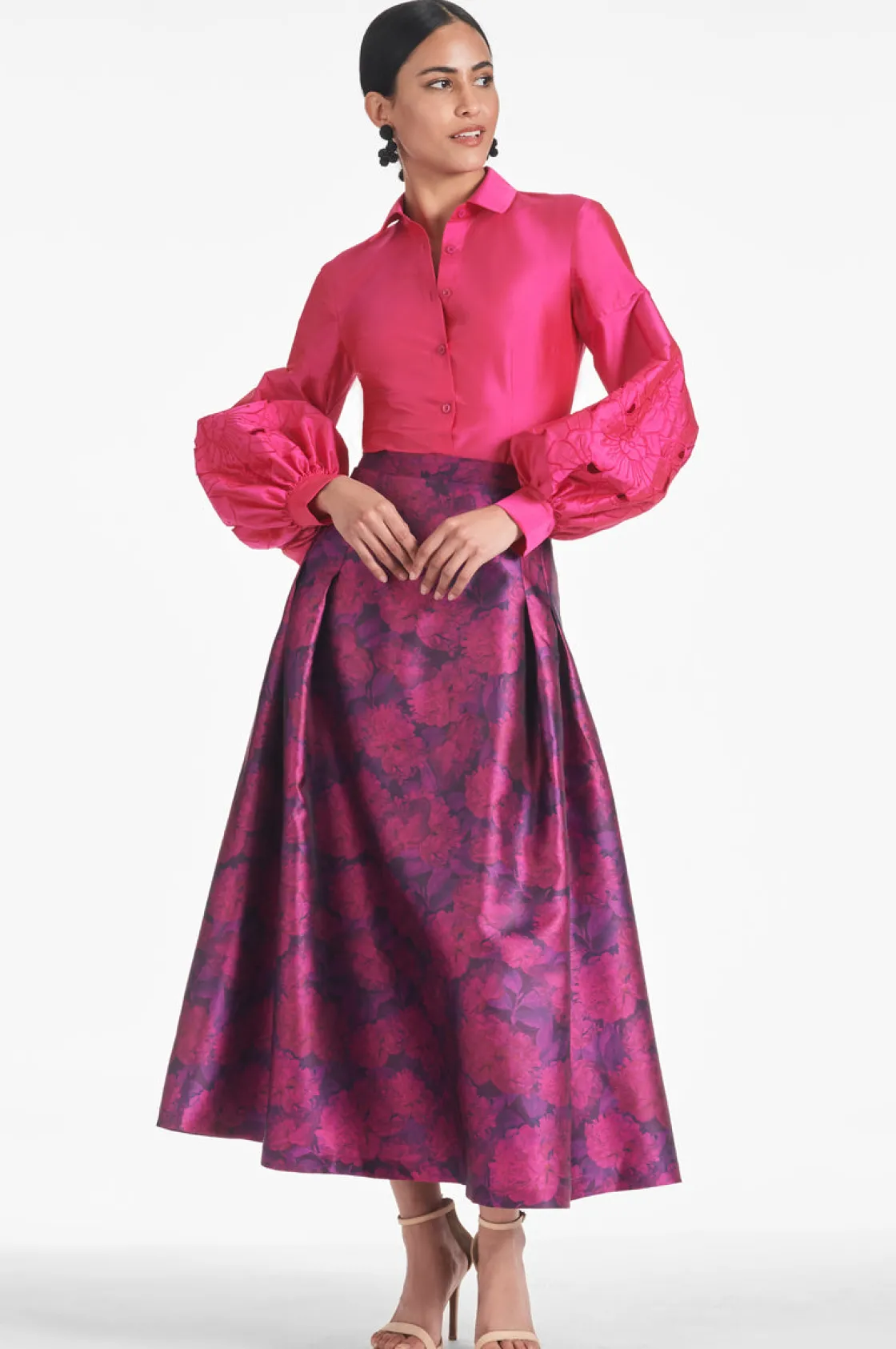 Sachin & Babi Lydia Skirt - Magenta Bloom Cheap