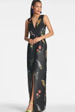 Sachin & Babi Marsden Gown - Noir Bouquet Outlet