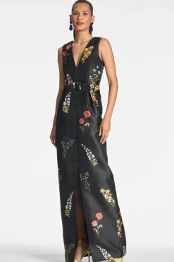 Sachin & Babi Marsden Gown - Noir Bouquet Outlet