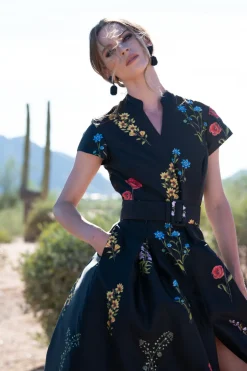 Sachin & Babi Marta Gown - Noir Bouquet Hot