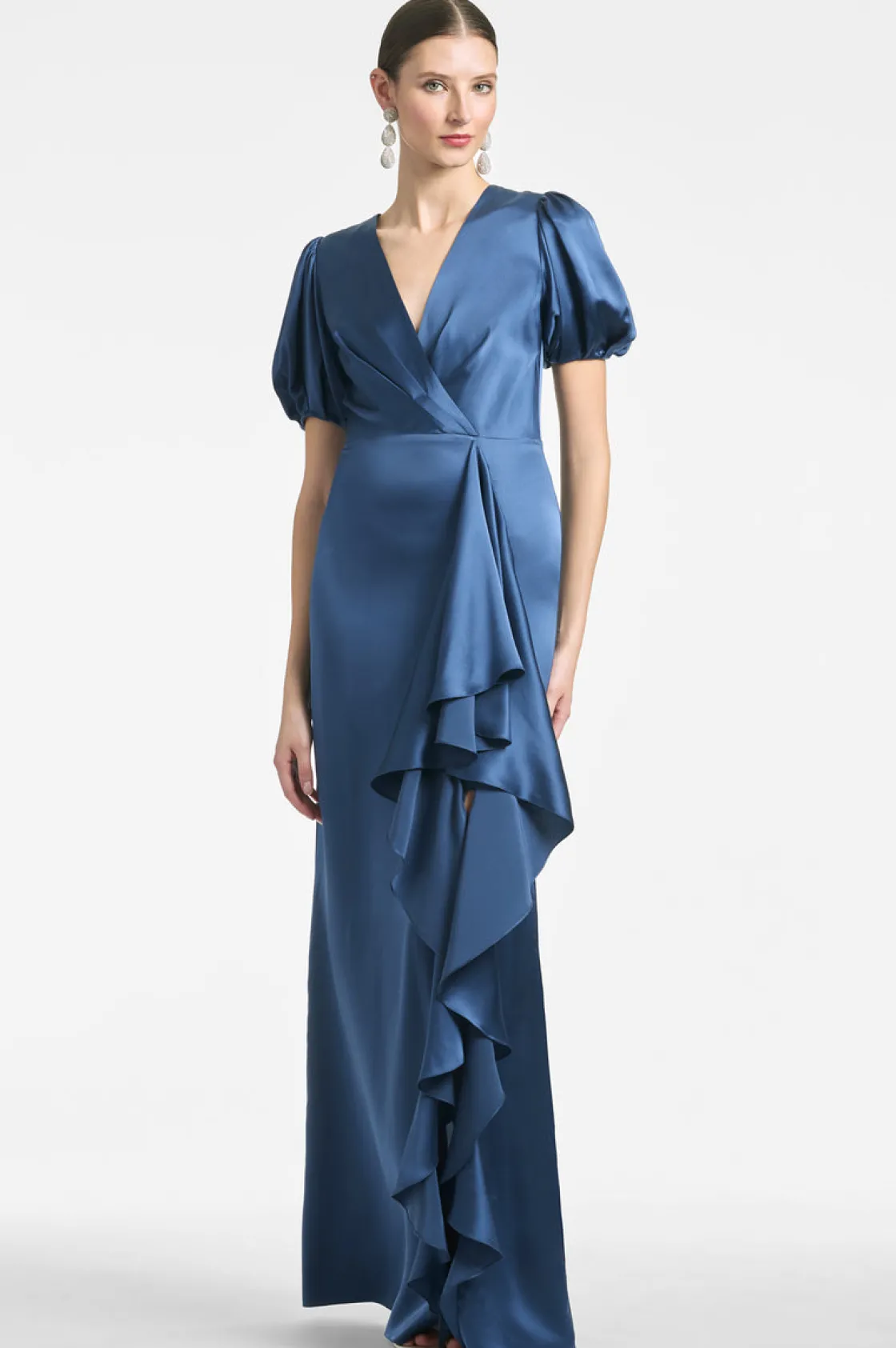 Sachin & Babi Mila Gown - Indigo Cheap