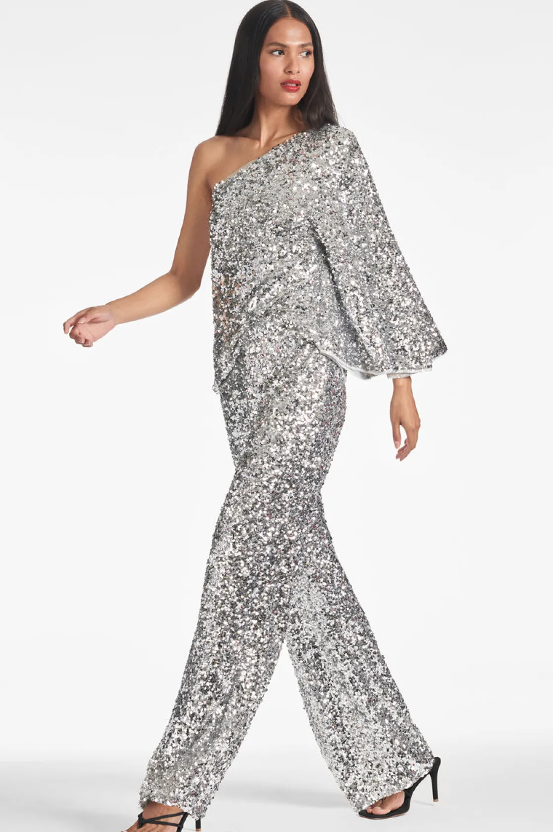 Sachin & Babi Morgan Top - Sequins Silver Outlet
