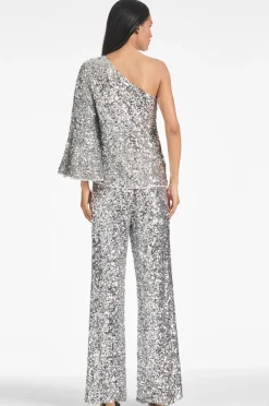 Sachin & Babi Morgan Top - Sequins Silver Outlet