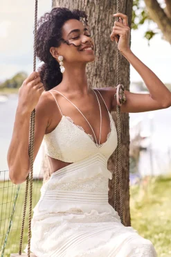 Sachin & Babi Nina Gown - Ivory New