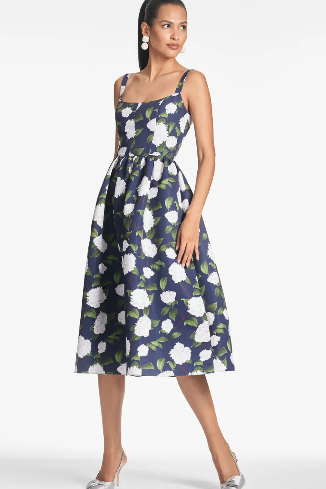Sachin & Babi Olena Dress - Navy/Ivory Moonlit Garden Navy/Ivory Moonlit Garden Flash Sale
