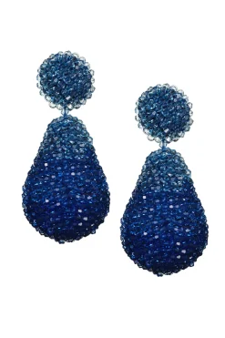 Sachin & Babi Ombre Elise Earrings - Faceted Beads Sapphire Store