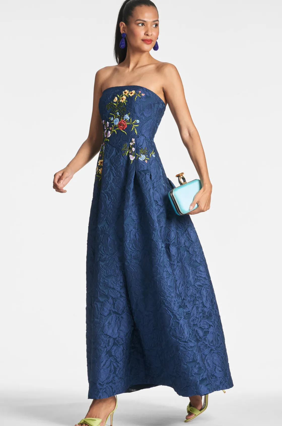 Sachin & Babi On The Rocks Clutch - Swiss Blue New