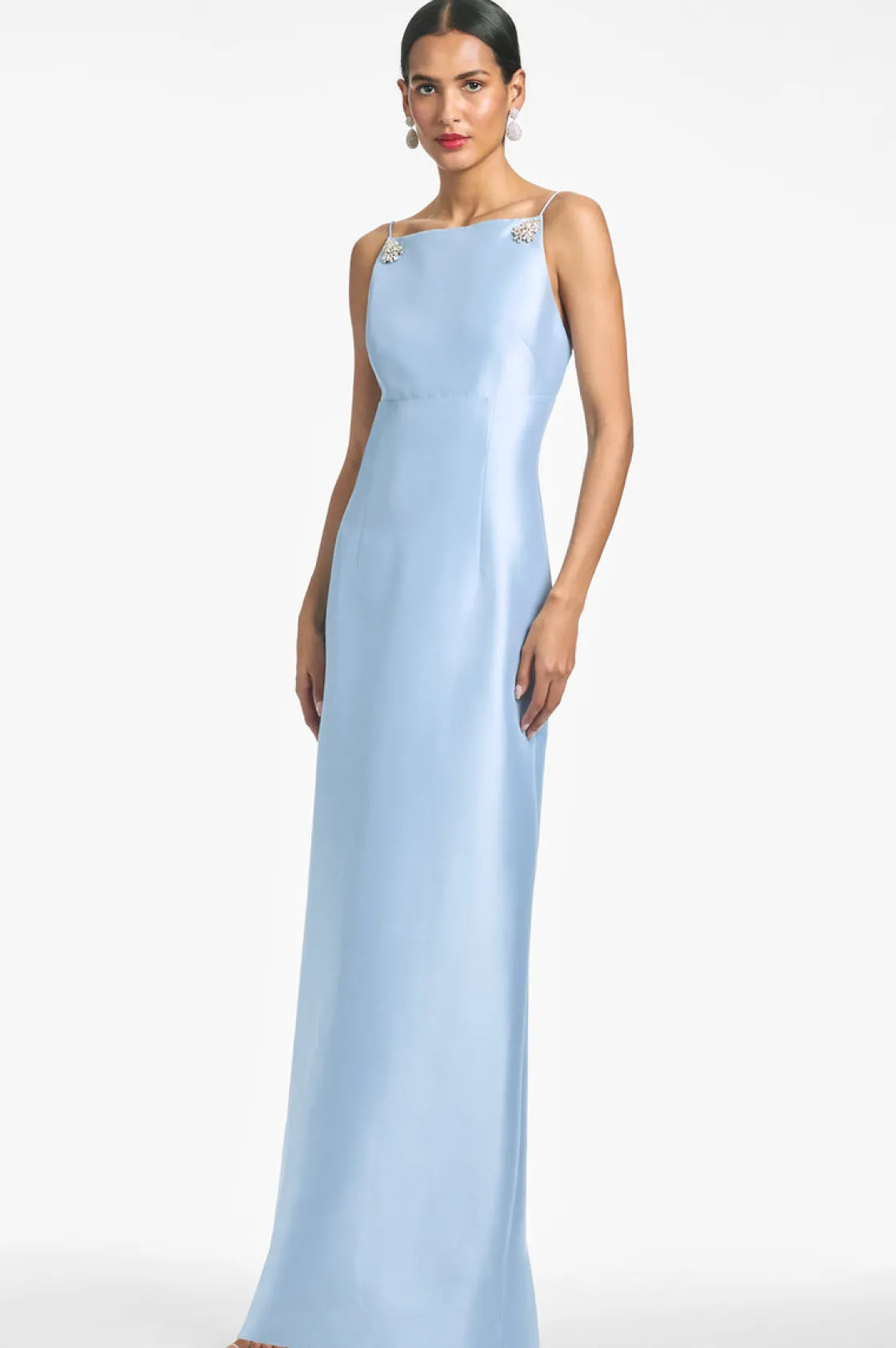 Sachin & Babi Pryce Gown - Glacial Blue New