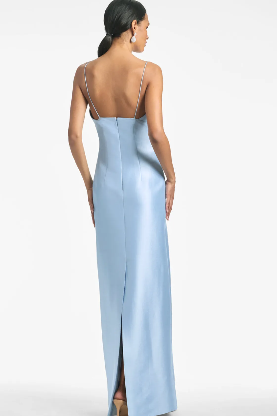 Sachin & Babi Pryce Gown - Glacial Blue New