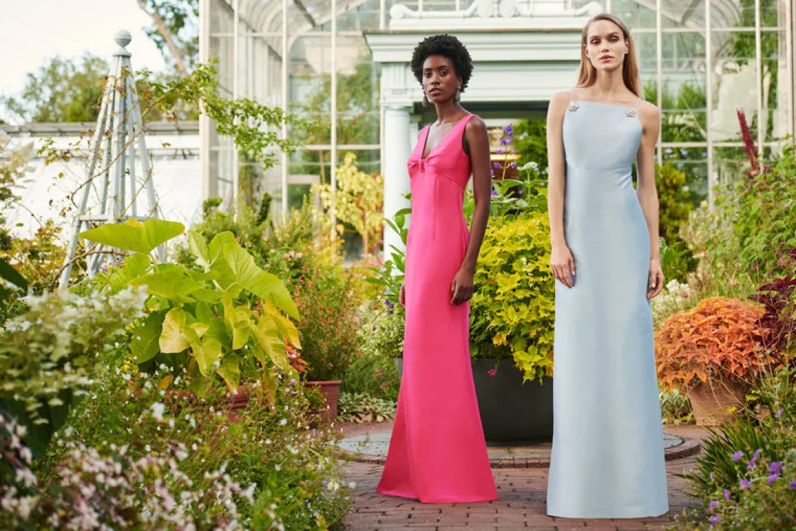 Sachin & Babi Pryce Gown - Glacial Blue New