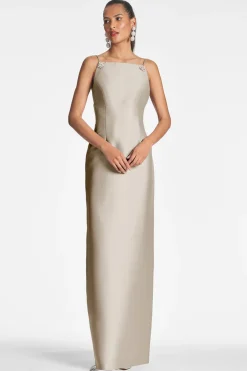 Sachin & Babi Pryce Gown - Pewter Best