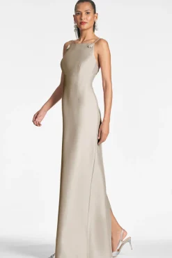 Sachin & Babi Pryce Gown - Pewter Best