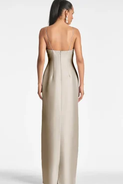 Sachin & Babi Pryce Gown - Pewter Best