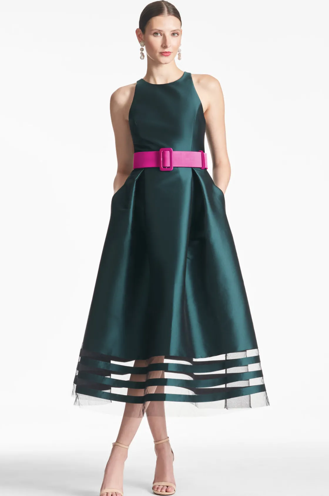Sachin & Babi Rani Dress - Forest Green Cheap