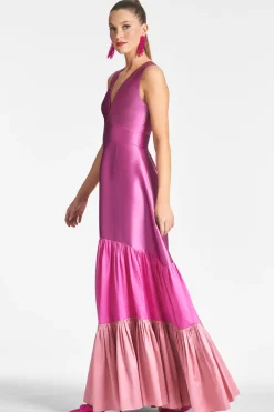 Sachin & Babi Rori Gown - Fuchsia/Multi Fuchsia/Multi Sale