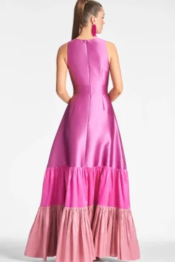 Sachin & Babi Rori Gown - Fuchsia/Multi Fuchsia/Multi Sale
